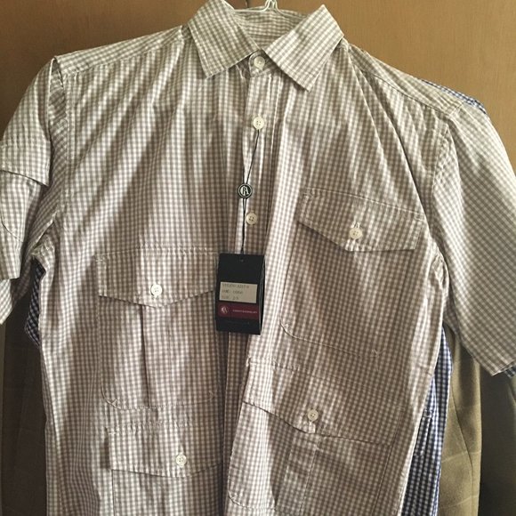 NWT Haight & Ashbury Mens Cargo Button Down Size Small - Picture 1 of 4